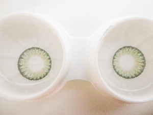 geo tri color, circle lenses, pinky paradise, green circle lenses